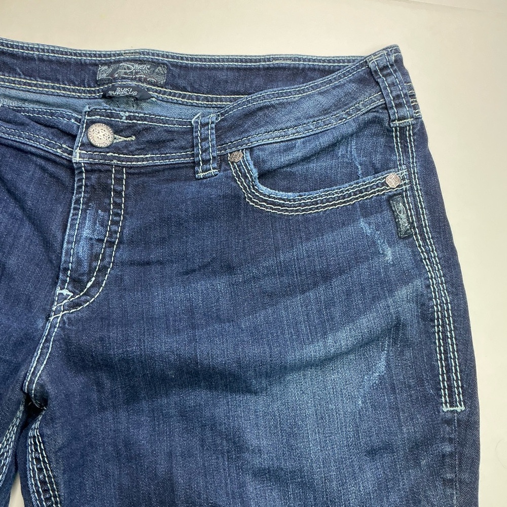 Silver Jeans SUKI Surplus Bootcut Dark Wash Denim Blue Jeans Women's Sz 18/L 32‎ - Picture 5 of 16